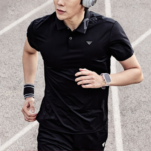 패기앤코 남성 기능성 카라 반팔 티셔츠 FST-596 남자 운동 스포츠 상의 운동복