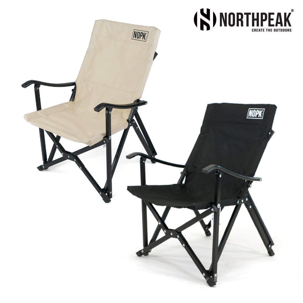 (브랜드 고별전)노스피크 미드 릴렉스 체어 플러스 캠핑 접이식 의자