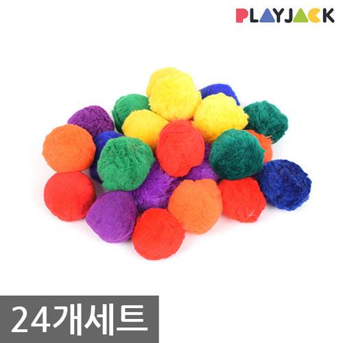 플레이잭 PJ-BB202 솜털공 24개세트/어린이집/유아체육