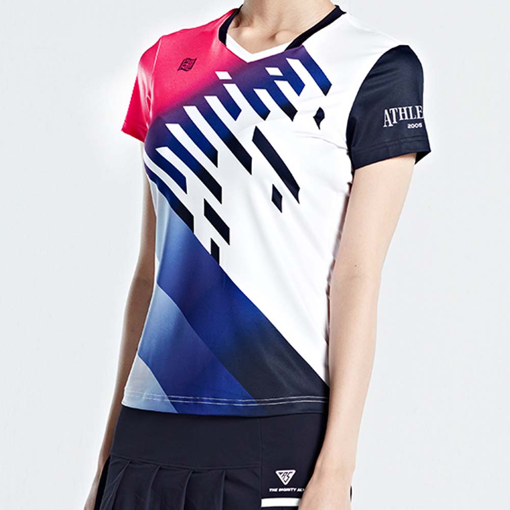 2023 F/W 패기앤코 여성 기능성 라운드 티셔츠 RT-2032 여자 운동 스포츠 상의 운동복