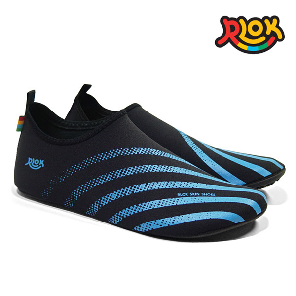 (RLOK) 알록 스킨 슈즈 2 신발 (라인 블루)/아쿠아슈즈/스킨슈즈/맨발/알록슈즈/맨발신발/아쿠아신발/뉴스킨슈즈